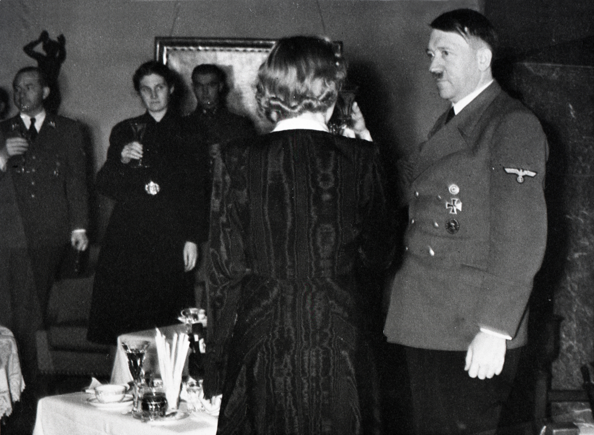 Adolf Hitler and his entourage celebrate the New Year at the Berghof, from Eva Braun's albums